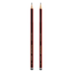 Staedtler Tradition Black & Red H Pencils 2 Pack