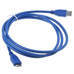 Pk Power USB 3.0 Cable PC Laptop Data Sync Cord Lead For Western Digital Wd Mybook Essential 3 TERABYTE4 Terabyte 3TB 4TB USB 3.0
