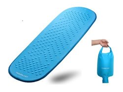 Self Inflating Camping Sleeping Pad Mattress In Air Pump Dry Sack Bag - Compact Lightweight Camp Mat Inflatable Roll Up Foam Bed As Tent
