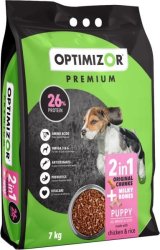OptiMizor - Premium Dry Puppy Food - Milky Bones + Chicken & Rice 7KG