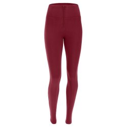 Freddy High Waist Wr.up Shaping Trousers - Maroon 2XS