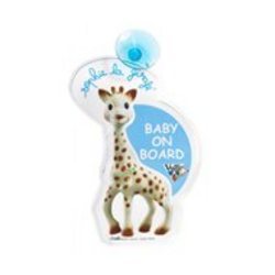 Sophie La Girafe Flashing Baby On Board Sign