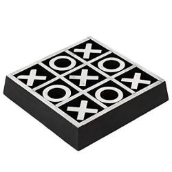 Christmas Gifts Handmade Wooden Tic Tac Toe Game Noughts And Crosses Family Brain Teaser Puzzle Coffee Table For Adults & Children All Ages
