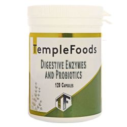 Temple Foods Digestive Enzymes And Probiotics 120 Capsules