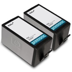 Printronic Remanufactured Ink Cartridge Replacement For Hp 920XL CD975AN Black Ink Cartridge 2 Pack
