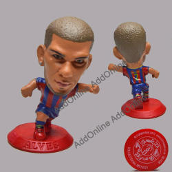 No.2 Alves Soccer Figurine In Fc Barcelona Jersey. Collector No Mc12521
