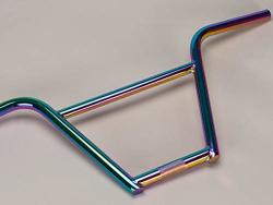 oil slick bmx bars