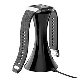 Fitbit Ionic Charger Charging Stand Accessories Charging Dock Station Cradle With USB Cable For Fitbit Ionic Smart Watch Black