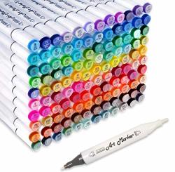 RESTLY 50 Pastel Colors Brush Markers Pens for Adult Coloring Books, D —  CHIMIYA