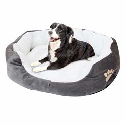 Jin&co Pet Dog Beds For Small Medium Large Dogs Orthopedic Memory Foam Washable Soft Warm Fleece Sofa