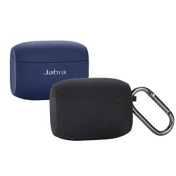 Jabra Elite Active 65T Silicone Case Esimen Protective Skin Cover For Jabra Elite 65 Wireless Sports Earbuds Black