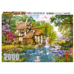 The Old Water Wheel 2000 Piece Jigsaw Puzzle