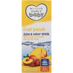 Made 4 Baby Juice & Water Splash Fruit Punch 200ML