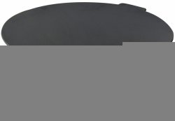 TOTAI - Plate 440 44.7CM Round Griddle Plate With Legs Black