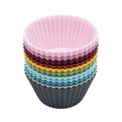 24X Silicone Muffin Cup Moulds