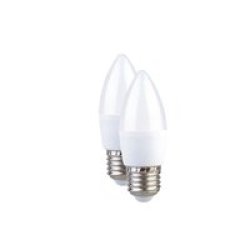 Light Bulb LED E27 Candle 2 Pack Bulk Pack Of 4 3W Cold White