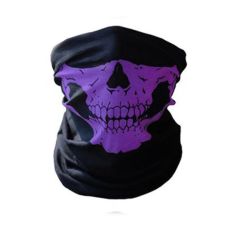 Buffer Neck Warmer Skull Purple