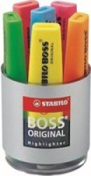 Boss Highlighters - Tub Of 6 Colours