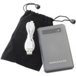 4500MAH Metal Power Bank With USB Charger Cable.