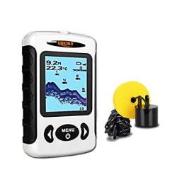 Lucky Handheld Portable Fish Finders For Boats Fishing Kayak Fishfinder Depth Finder Ice Fishing Gear With Sonar Transducer And Lcd Display