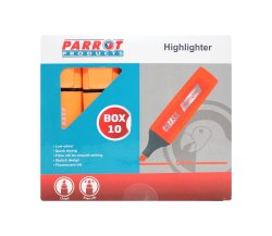 Highlighter Marker Box 10 Markers - Orange