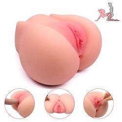 KUUVAL Male Masturbator Pussy Ass 3D Realistic Buff Anal Stroker And Virgin Vagina Sex Toys For Male Masturbation With 2 Holes Tight Anal Buff Masturber Toys