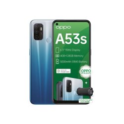 Oppo A53S Single Sim 128GB + Bt Speaker -fancy Blue