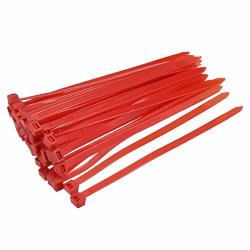 Uxcell 60PCS Cable Zip Ties 8 Inch X 0.3 Inch Self-locking Nylon Tie Wraps Red