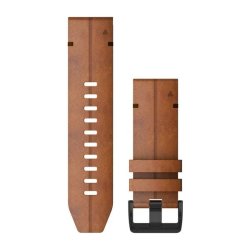 Garmin Quickfit 26 Watch Bands - Chestnut Leather