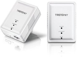 Trendnet Powerline 500 Av MINI Network Starter Kit Includes 2 X TPL-406E Adapters TPL-406E2K