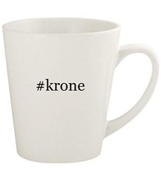 Krone - 12OZ Hashtag Ceramic Latte Coffee Mug Cup White