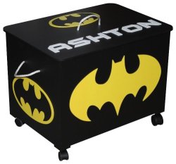 Wooden Batman Toy Box
