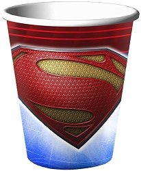Superman 9-OZ Cups 8 Pack - Party Supplies