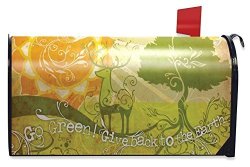 Give Back To Mother Earth Magnetic Mailbox Cover Environmental Awareness