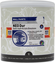 Neo Acrylic Semi-matt White 100 Dur 1L EP1.01