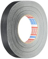 Tesa 4651 Natural Rubber Performance Acrylic-coated Cloth Tape 55 Yard Length 1" Width 12 Mil Thick Black Pack Of 1
