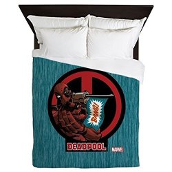 Cafepress Deadpool Flag - Queen Duvet Cover Printed Comforter Cover Unique Bedding Microfiber