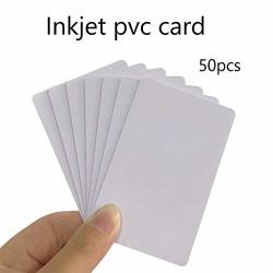 50 Pcs - Inkjet Pvc Card Inkjet Printable Card Waterproof And Double-sided Printing Employee Id Student Id Epson And Canon Inkjet Printer