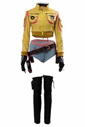 Cosplaysky Final Fantasy Xv Costume FF15 Cindy Aurum Gas Station Service Uniform With Hat Xx-large Yellow