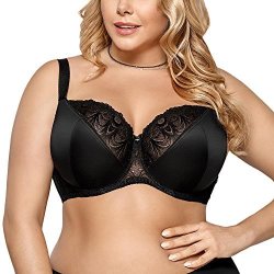 Gorsenia K425 Womens Casablanca Black Non-padded Wired Full Cup