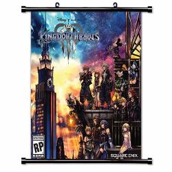 Roundmeup Kingdom Hearts 3 Game Fabric Wall Scroll Poster 32X35 Inches Vg Kingdom Hearts 3-1 L