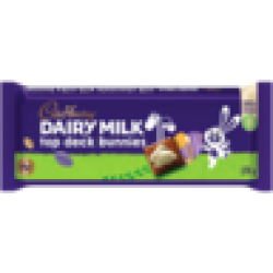 Cadbury Dairy Milk Top Deck Bunnies Slab 170G