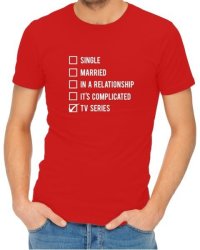 Single Married Tv Series Mens Red T-Shirt Xxx-large
