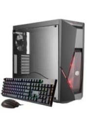 Cooler Master Core I7 Prebuilt Gaming Desktop PC With MS120 Mouse And Keyboard Bundle - Intel Core I7-8700 240GB SSD 8GB RAM Windows