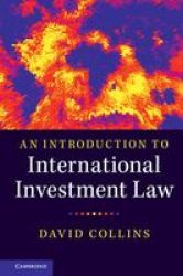 An Introduction To International Investment Law Hardcover