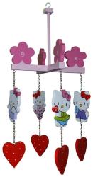 Wooden Hello Kitty Ceiling Mobile