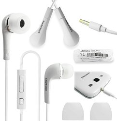 Samsung Earphone With Volume Control For Smartphones EHS64AVFWE Bulk Packaging - White