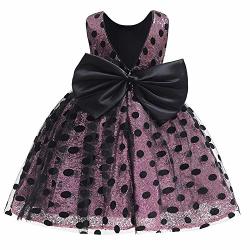 Summer Big Bow Tutu Infant Baby Girl Dress Sequin Dot Baptism Dresses For Girls 1 5Y Birthday Party Wedding Baby Clothing 18M