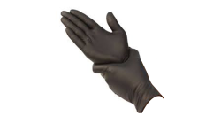 Black Nitrile Latex Free And Powder Free Examination Gloves - Box Of 100 - S m l xl