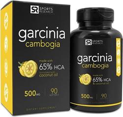Pure Garcinia Cambogia Infused With Organic Coconut Oil 2-IN-1 Support For Healthy Weight Management 90 Softgels